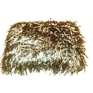 Silver Metallic Stranded Pillow Cover, & Accent Pillow! 
BRAND NEW